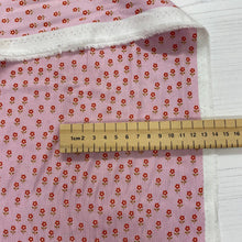 Load image into Gallery viewer, Little flowers on pink cotton fabric - 1/2 mtr
