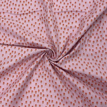 Load image into Gallery viewer, Little flowers on pink cotton fabric - 1/2 mtr