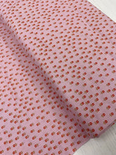 Load image into Gallery viewer, Little flowers on pink cotton fabric - 1/2 mtr