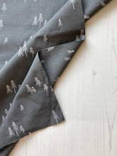 Load image into Gallery viewer, Grey trees cotton fabric - 1/2 mtr