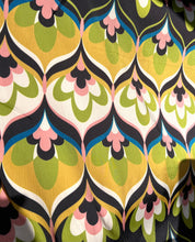 Load image into Gallery viewer, Retro Large Lotus Print Satin - 1/2 metre - Dressmaking Fabric