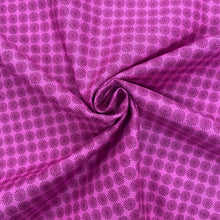 Load image into Gallery viewer, Teal or Magenta Geometric Pinwheel cotton fabric - 1/2 mtr -two colourways