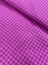 Load image into Gallery viewer, Teal or Magenta Geometric Pinwheel cotton fabric - 1/2 mtr -two colourways