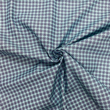 Load image into Gallery viewer, Teal or Magenta Geometric Pinwheel cotton fabric - 1/2 mtr -two colourways