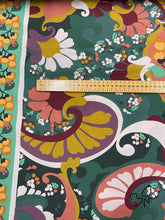 Load image into Gallery viewer, Large Boarder Print Poly/Viscose x 1/2mtr - Dressmaking Fabric