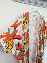 Load image into Gallery viewer, Long Summer Jacket Kit - Orange leaf viscose