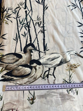 Load image into Gallery viewer, Bird & reeds soft crepe fabric - TWO colourways - 1/2mtr - Dressmaking Fabric