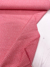 Load image into Gallery viewer, Pink tiny irregular dot cotton fabric - 1/2 mtr