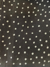 Load image into Gallery viewer, Black and white mini polkadot viscose crepe - 1/2mtr - Dressmaking Fabric