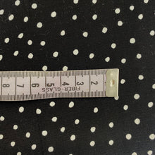 Load image into Gallery viewer, Black and white mini polkadot viscose crepe - 1/2mtr - Dressmaking Fabric