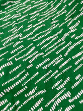 Load image into Gallery viewer, Green dashes viscose - 1/2mtr - Dressmaking Fabric