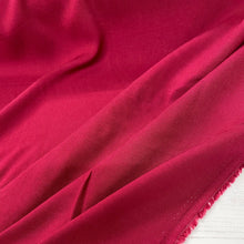 Load image into Gallery viewer, Plain claret red viscose fabric - 1/2mtr - Dressmaking Fabric