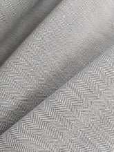Load image into Gallery viewer, Herringbone Woven Heavyweight Fabric x 1/2 metre - Blue/grey