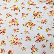 Load image into Gallery viewer, Blue floral needle cord x 1/2mtr