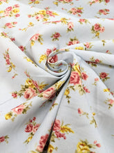 Load image into Gallery viewer, Blue floral needle cord x 1/2mtr