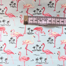 Load image into Gallery viewer, Flamingos cotton fabric - 1/2 metre
