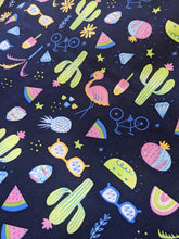 Load image into Gallery viewer, Bright cactus print cotton fabric - 1/2 metre