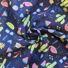 Load image into Gallery viewer, Bright cactus print cotton fabric - 1/2 metre