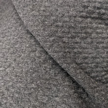 Load image into Gallery viewer, Charcoal grey waffle jersey fabric - 1/2mtr - Dressmaking Fabric