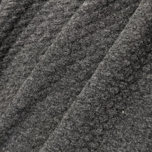 Load image into Gallery viewer, Charcoal grey waffle jersey fabric - 1/2mtr - Dressmaking Fabric