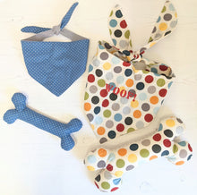 Load image into Gallery viewer, Dog Bandana and Toy Bone Pattern