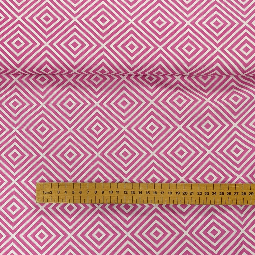 Pink hot sale geometric fabric