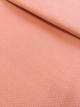 Load image into Gallery viewer, Peach geometric cotton fabric - 1/2 mtr