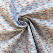 Load image into Gallery viewer, Blue fish cotton fabric - 1/2 mtr