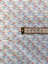 Load image into Gallery viewer, Blue fish cotton fabric - 1/2 mtr