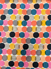 Load image into Gallery viewer, Colourful spots fabric - 1/2 mtr
