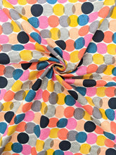 Load image into Gallery viewer, Colourful spots fabric - 1/2 mtr