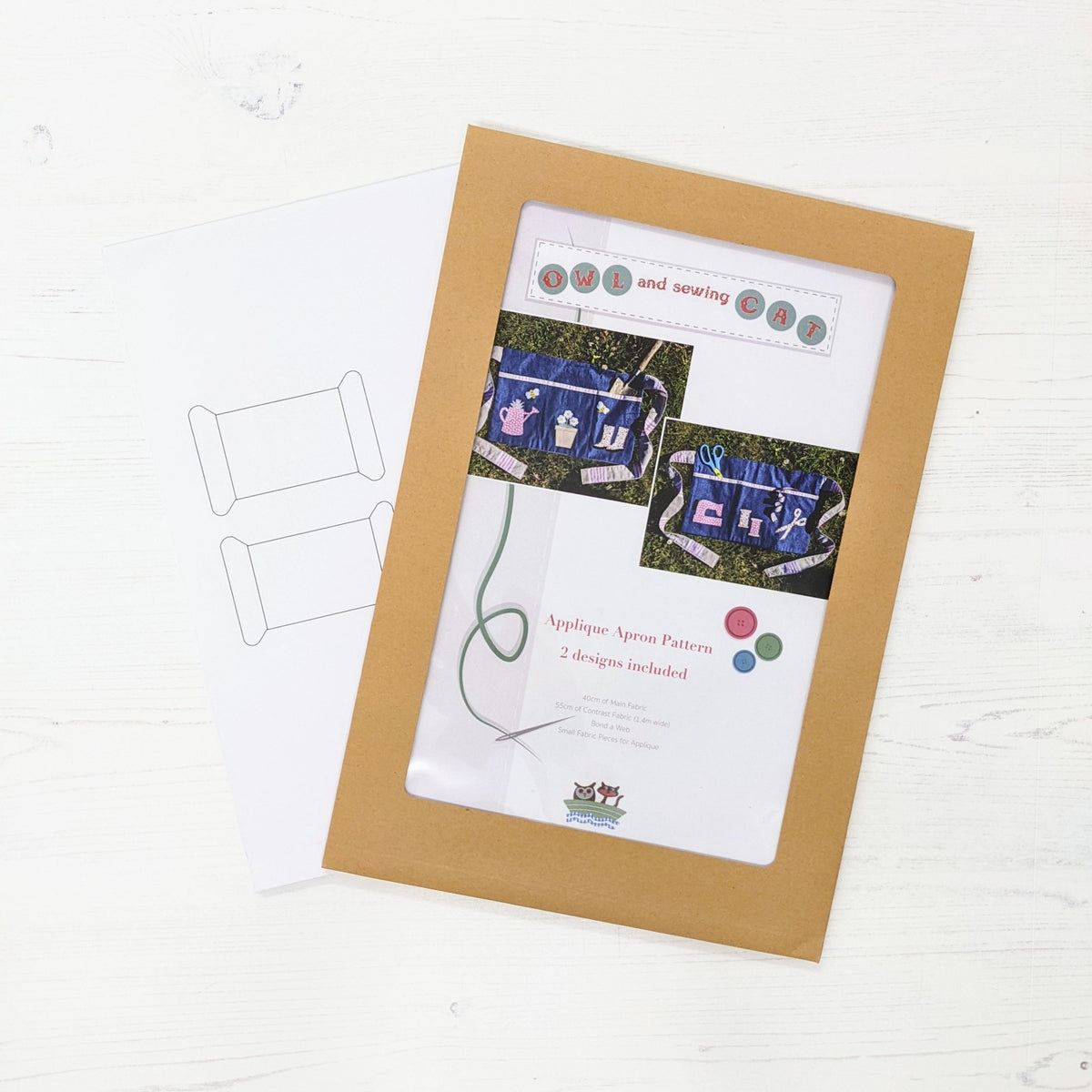 Paper Pattern Collection 8 owl and sewing cat