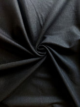 Load image into Gallery viewer, Black viscose linen fabric - 1/2mtr - Dressmaking Fabric