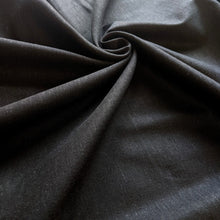 Load image into Gallery viewer, Black viscose linen fabric - 1/2mtr - Dressmaking Fabric