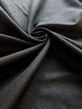 Load image into Gallery viewer, Black viscose linen fabric - 1/2mtr - Dressmaking Fabric