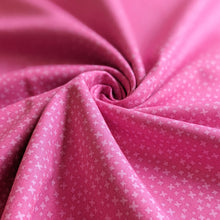 Load image into Gallery viewer, Hot pink criss cross 100% cotton fabric - 1/2 mtr