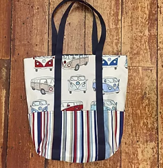 Beach Tote Bag with pockets Pattern