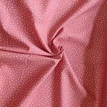 Load image into Gallery viewer, Dusky pink star print 100% cotton fabric