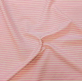 Pale Pink Stripe Ticking Fabric x 1/2m