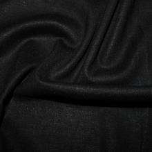Load image into Gallery viewer, Black viscose linen fabric - 1/2mtr - Dressmaking Fabric