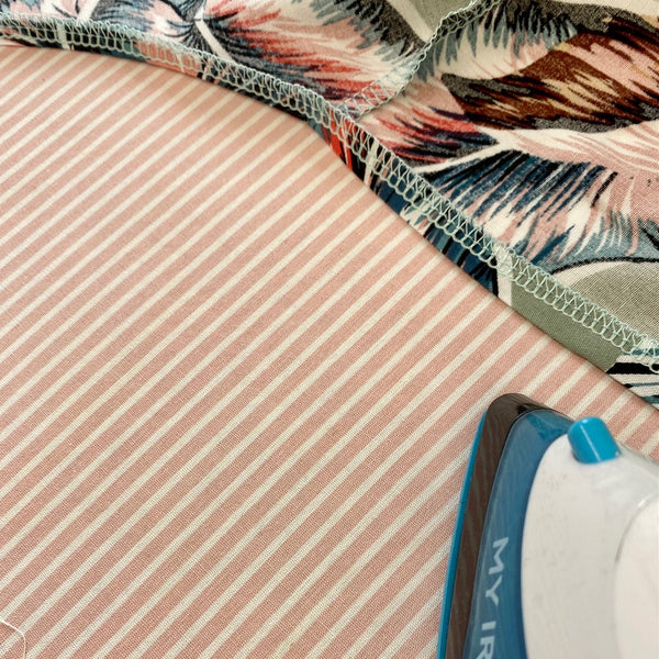 Sewing the kimono neckline