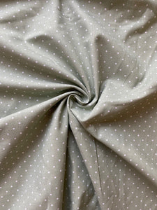 Green pin spot cotton fabric - 1/2 mtr