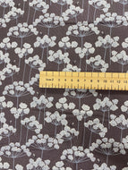 Grey Country Life Cow Parsley & Bees cotton fabric - 1/2 mtr