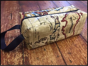 Oil cloth Rectangle Wash Bag Pattern