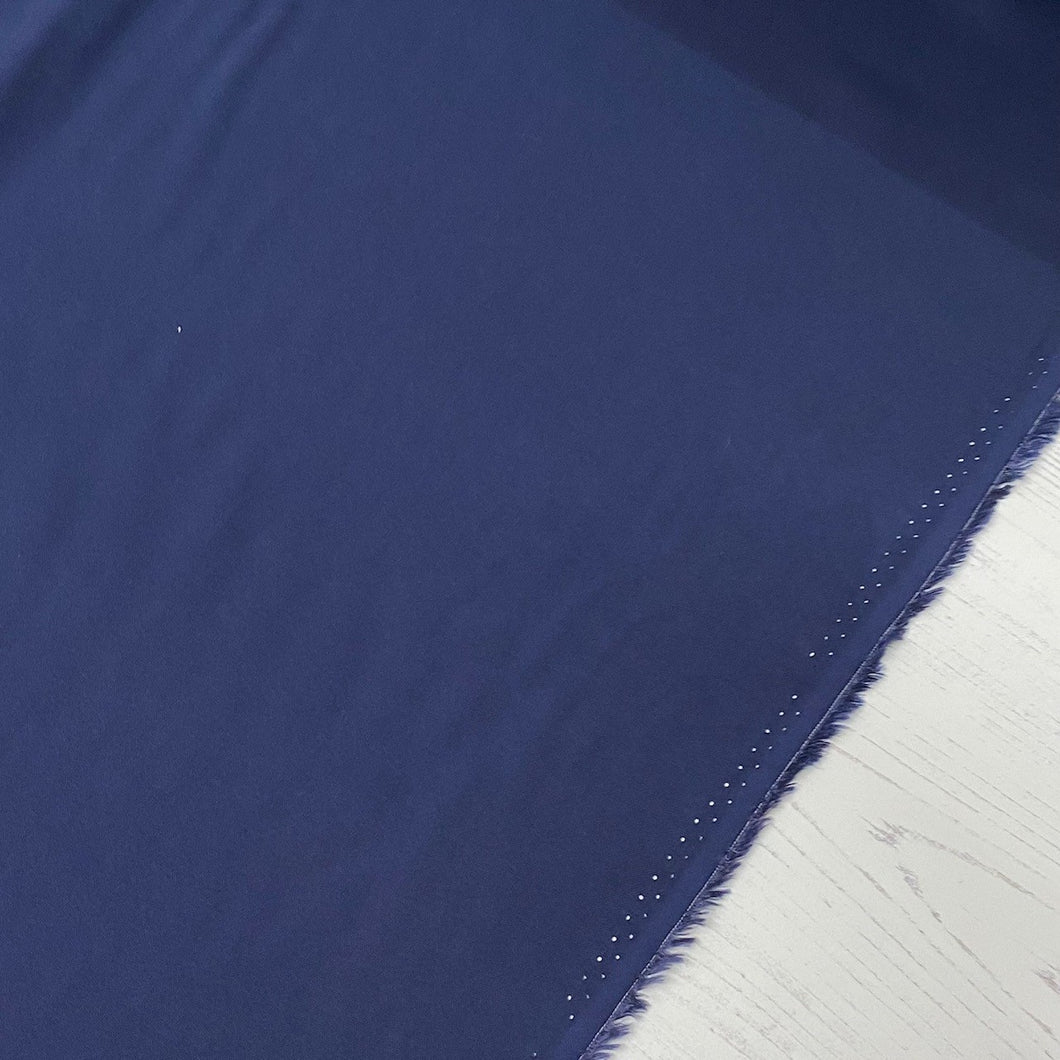 Fabric Remnant - navy viscose - 70cms