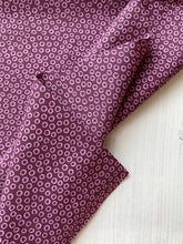 Load image into Gallery viewer, Dusky mauve &amp; pink circles cotton fabric - 1/2 mtr