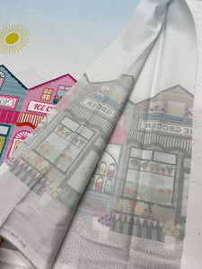 Sweet street double border cotton fabric - 1/2 mtr