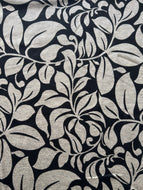 Fabric Remnant - Black/Champagne Jersey Fabric - 55cm