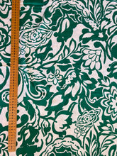 Load image into Gallery viewer, Large Green Floral - Viscose Fabric - Dressmaking Fabric