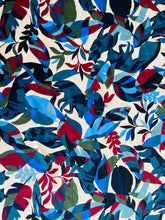 Load image into Gallery viewer, Geometric Leaf &amp; Wolf - Viscose Fabric - Dressmaking Fabric
